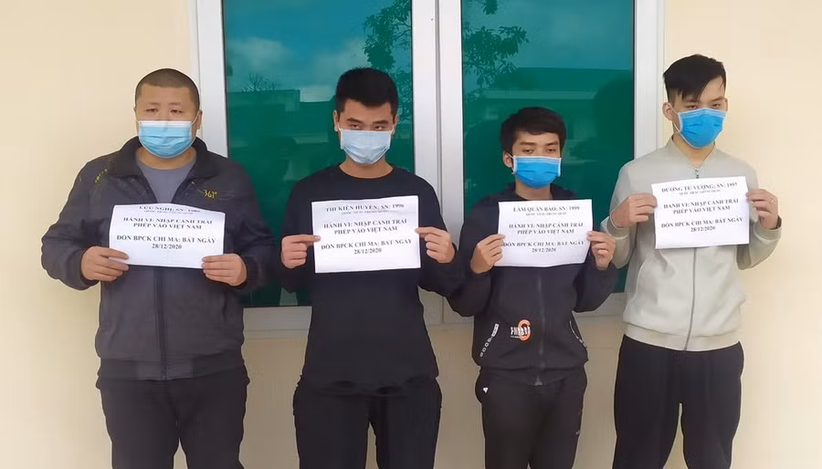 4 người Trung Quốc nhập cảnh trái phép vào Việt Nam