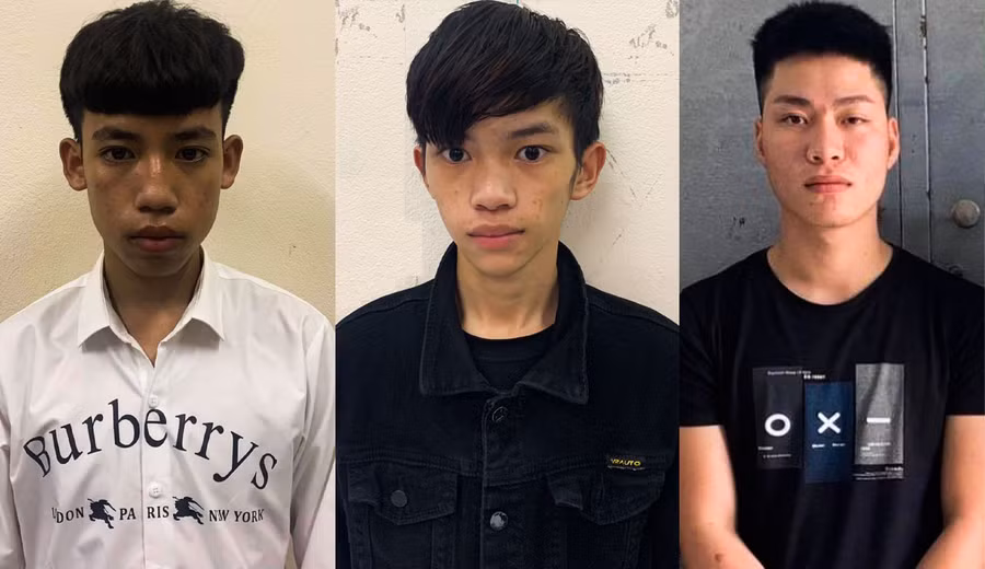 Các đối tượng có liên quan đến vụ án. Ảnh: Công an Hà Nội.