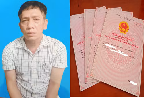 Đối tượng Lưu Hoàng Hải và tang vật của vụ án. Ảnh: Công an Cần Thơ.