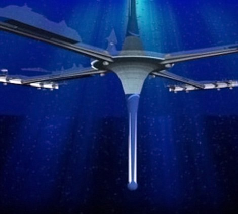 the Gyre is an aquatic tower which is capable of floating across the ocean. It would be both a resort and a research station Read more: http://www.dailymail.co.uk/news/article-1354540/Tree-towers-Taiwan-mega-pyramid-Tokyo-Cities-future-here.html#ixzz1DKs6w9fC