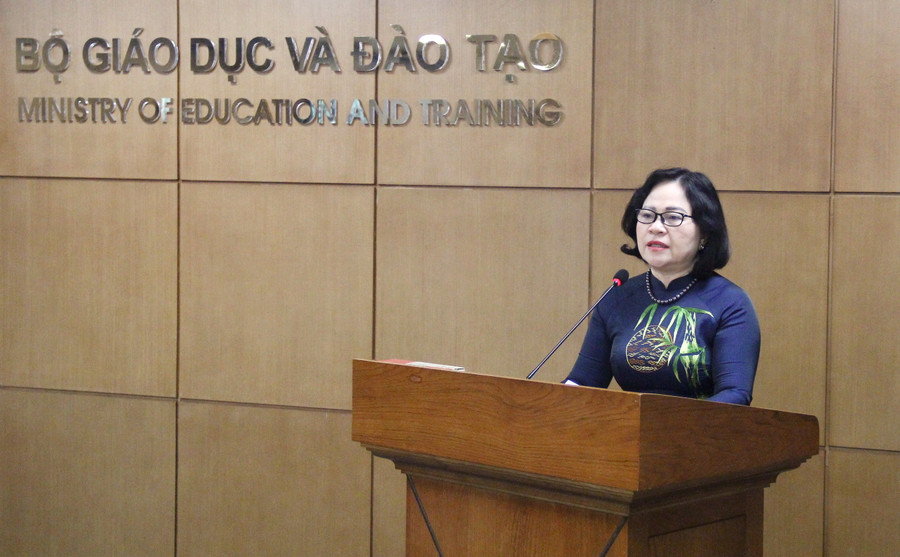 Thứ trưởng Ngô Thị Minh phát biểu khai mạc Hội nghị. Thứ trưởng Ngô Thị Minh phát biểu khai mạc Hội nghị.
