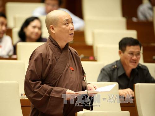 Đại biểu Thích Bảo Nghiêm