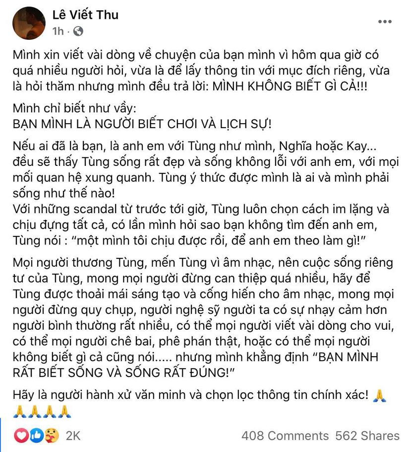 Sơn Tùng lần đầu lộ diện giữa