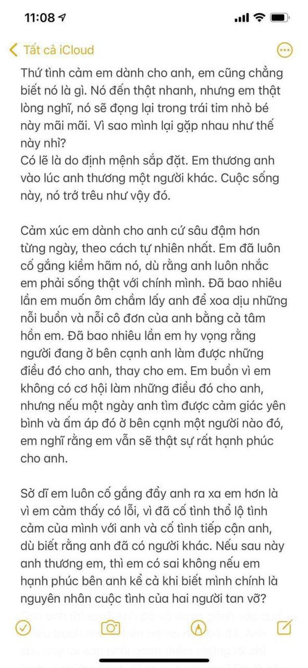 Full bức thư tình 5 trang của Hải Tú gửi Sơn Tùng