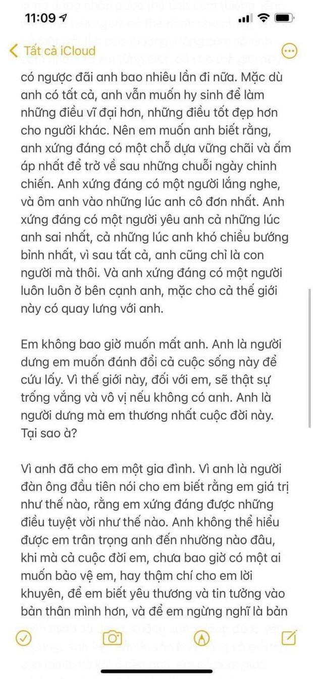 Full bức thư tình 5 trang của Hải Tú gửi Sơn Tùng