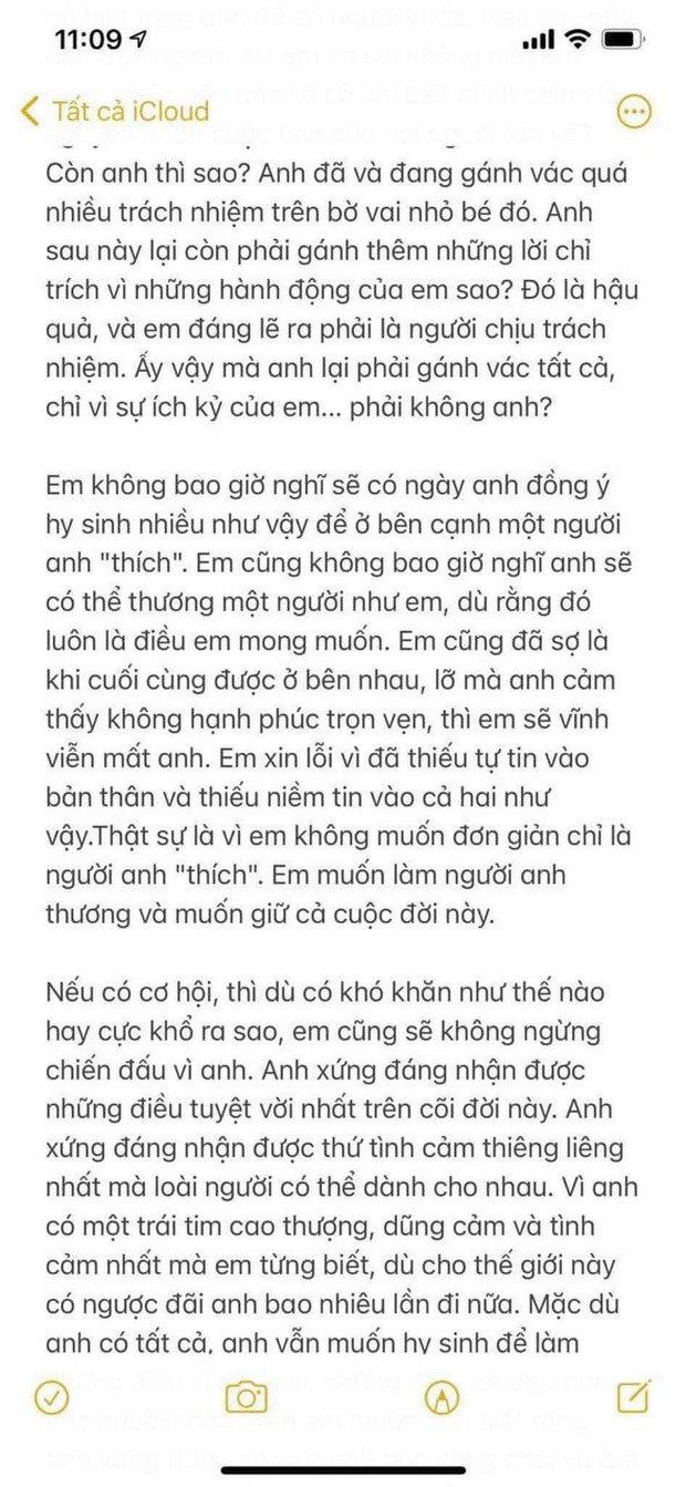 Full bức thư tình 5 trang của Hải Tú gửi Sơn Tùng