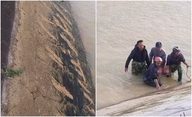 Tìm thấy thi thể bé trai, ám ảnh những vết cào cấu của cậu bé trên bờ đê