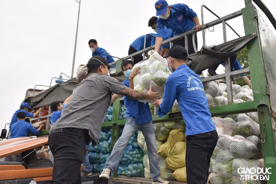 Toàn bộ nhu yếu phẩm được 40 xe bán tải địa hình thuộc CLB xe Bán tải địa hình Việt Nam (PVCclub - CLB trực thuộc Hội Liên hiệp thanh niên Việt Nam thành phố Hà Nội) hỗ trợ vận chuyển miễn phí vào trung tâm Thành phố và phân phối về các địa điểm tiếp nhận.