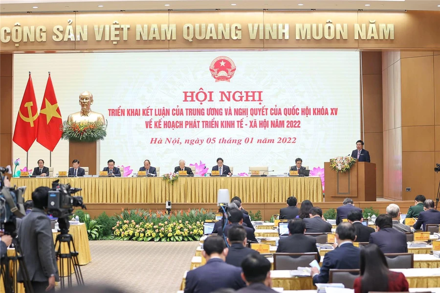 Hội nghị triển khai kết luận của Trung ương và Nghị quyết của Quốc hội khoá XV về kế hoạch phát triển kinh tế- xã hội năm 2022.