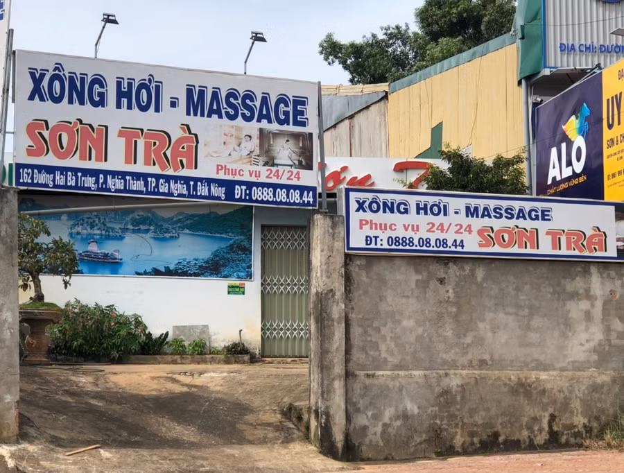 Cơ sở massage vừa bị xử phạt