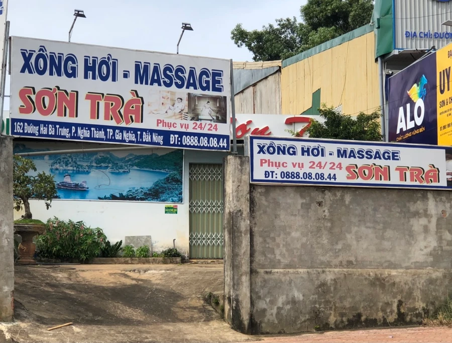 Cơ sở massage vừa bị xử phạt