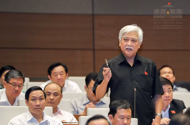  Đại biểu Quốc hội Dương Trung Quốc phát biểu tại hội trường. Ảnh: quochoi.vn