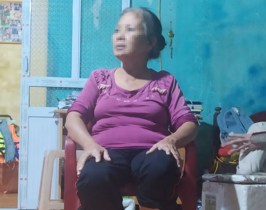 Bà Lưu Thị P. (mẹ đối tượng Nguyễn Văn Quân)