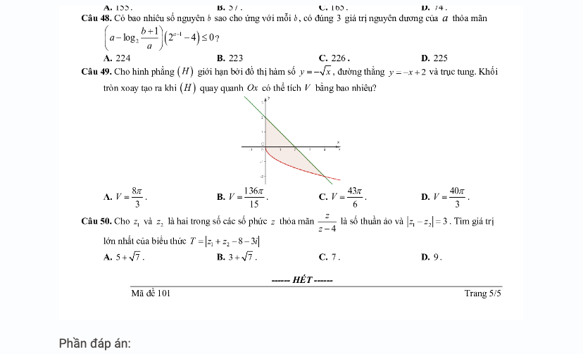 Thầy giáo Hoàng Trọng Hảo: Câu nào không chắc chắn thì bỏ qua, sau khi làm hết lượt thì quay lại làm những câu đã bỏ. Thầy giáo Hoàng Trọng Hảo: Câu nào không chắc chắn thì bỏ qua, sau khi làm hết lượt thì quay lại làm những câu đã bỏ.