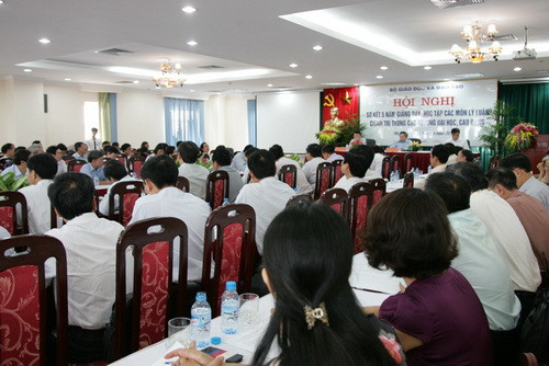 Sơ kết 5 năm giảng dạy, học tập các môn lý luận chính trị trong các trường ĐH, CĐ