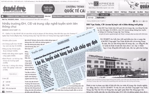 Trường Cao đẳng ASEAN vu khống phóng viên "cầm tiền" viết sai sự thật?