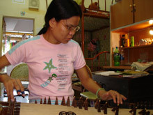 Nghị lực của cô gái mù