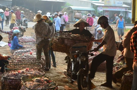 Chợ phiên phận nữ bồng heo