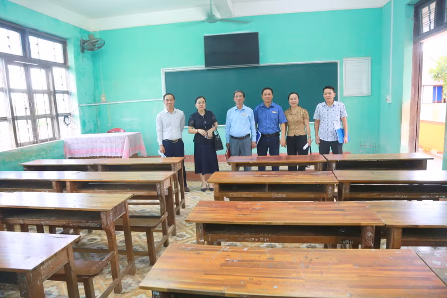 Cơ sở vật chất phục vụ kỳ thi được chuẩn bị chu đáo.