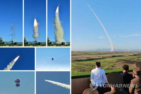 Ông Kim Jong-un thị sát thử nghiệm vũ khí mới, lệnh sản xuất hàng loạt - Ảnh 1 Ong Kim Jong-un thi sat thu nghiem vu khi moi, lenh san xuat hang loat - Anh 1
