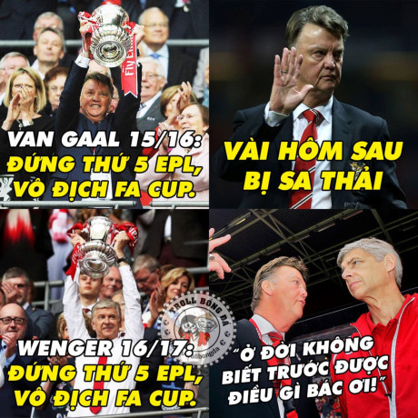 Biếm họa 24h: HLV Wenger hí hửng,  Biem hoa 24h: HLV Wenger hi hung,