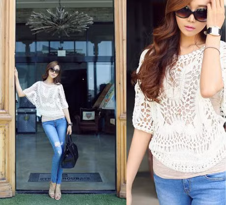 Nhung cach phoi do di choi voi quan jeans cuc chat - Anh 5