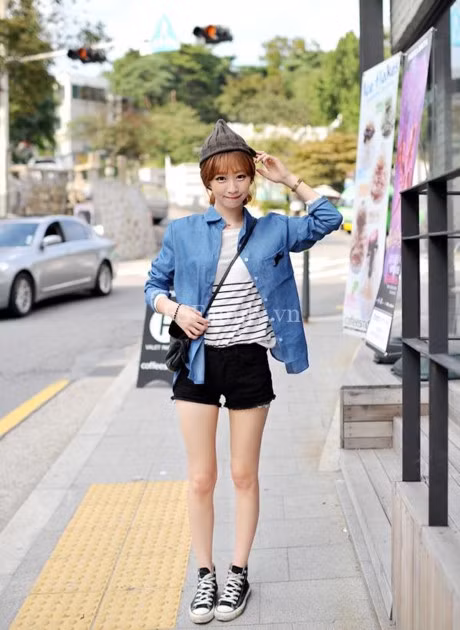 Nhung cach phoi do di choi voi quan jeans cuc chat - Anh 3