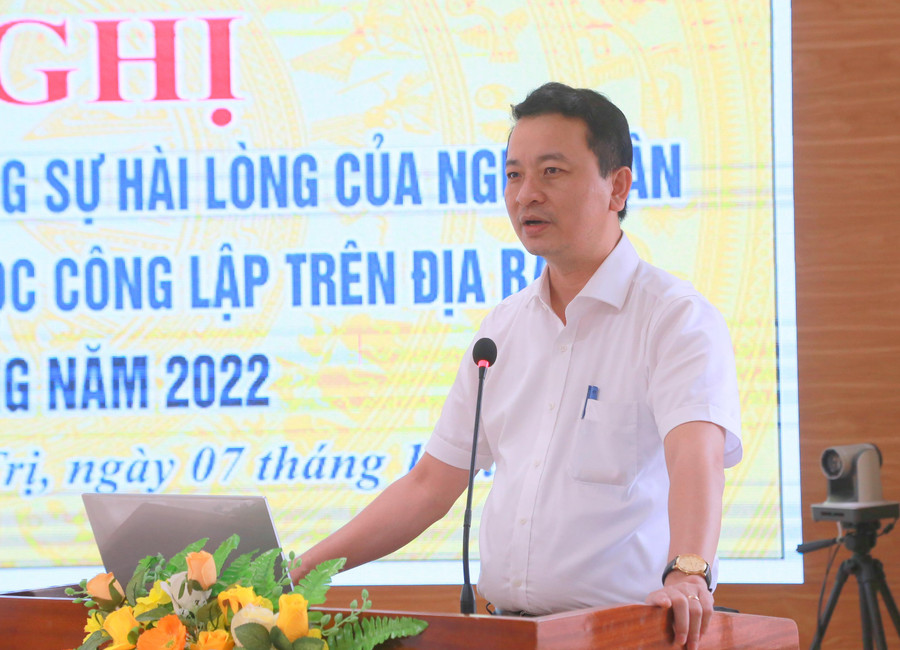 Ông Võ Văn Minh – Phó giám đốc Sở GD&ĐT tỉnh Quảng Trị nhấn mạnh ý nghĩa quan trọng của cuộc khảo sát. Ông Võ Văn Minh – Phó giám đốc Sở GD&ĐT tỉnh Quảng Trị nhấn mạnh ý nghĩa quan trọng của cuộc khảo sát.