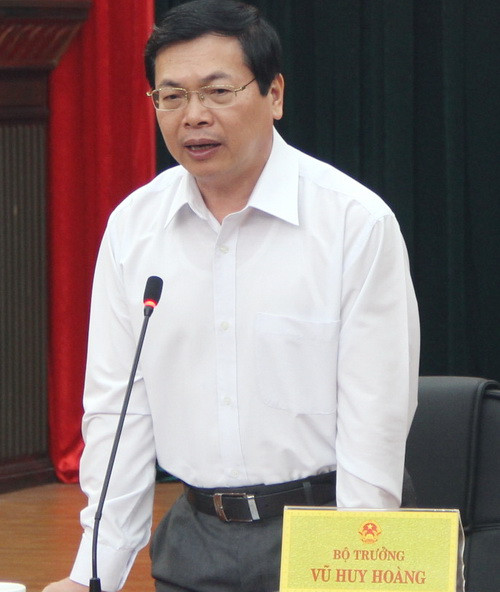 Bộ trưởng Bộ Công thương Vũ Huy Hoàng phát biểu tại Hội nghị