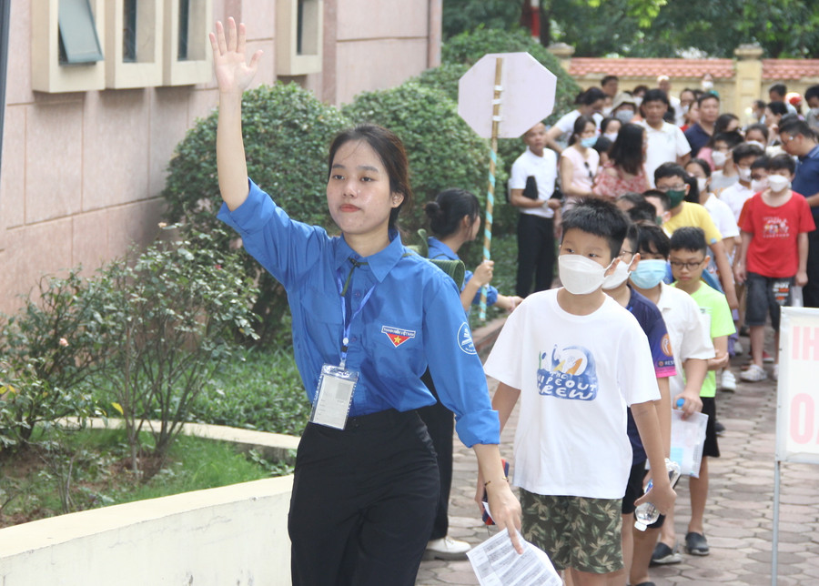 Công tác tổ chức bài bản, khoa học nên không xảy ra tình trạng chen lấn, ách tắc giao thông.