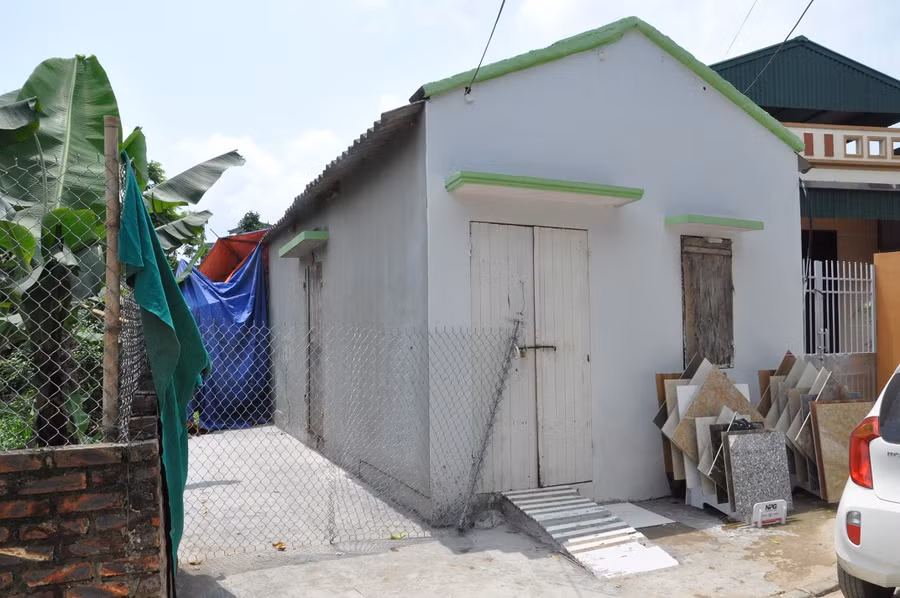 Căn nhà được Điệp biến thành nơi mua bán, sử dụng ma túy. Ảnh: Công an Hải Dương.