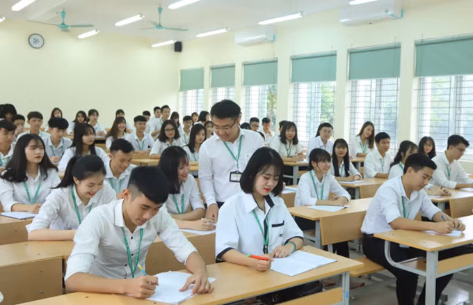 Một lớp học của Học viện Nông nghiệp Việt Nam