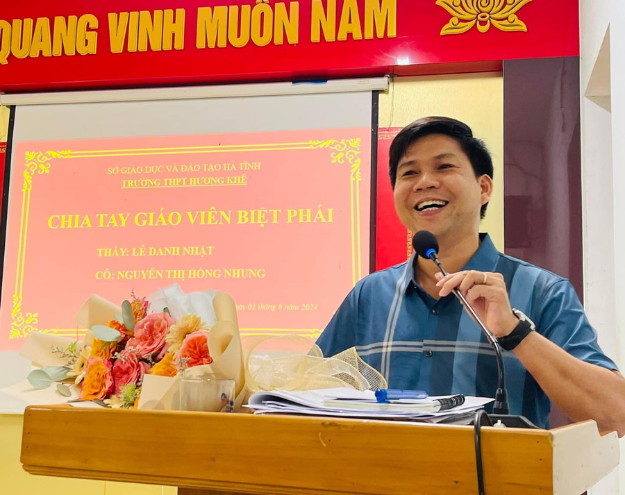 Thầy giáo Lê Danh Nhật (GV dạy Toán - Trường THPT Nguyễn Trung Thiên).