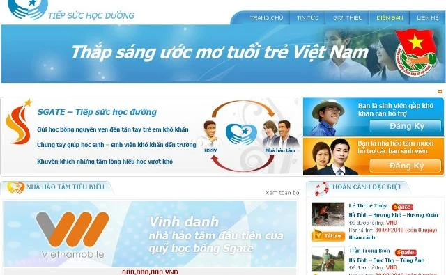 Ra mắt mạng từ thiện trực tuyến đầu tiên hỗ trợ HSSV