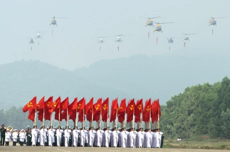 Tổng duyệt diễu binh lần 1 mừng Đại lễ