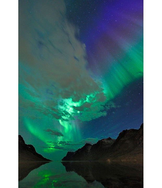 This picture of the northern lights - taken by Thilo Bubek - was also shot near Tromso in northern Norway earlier this month