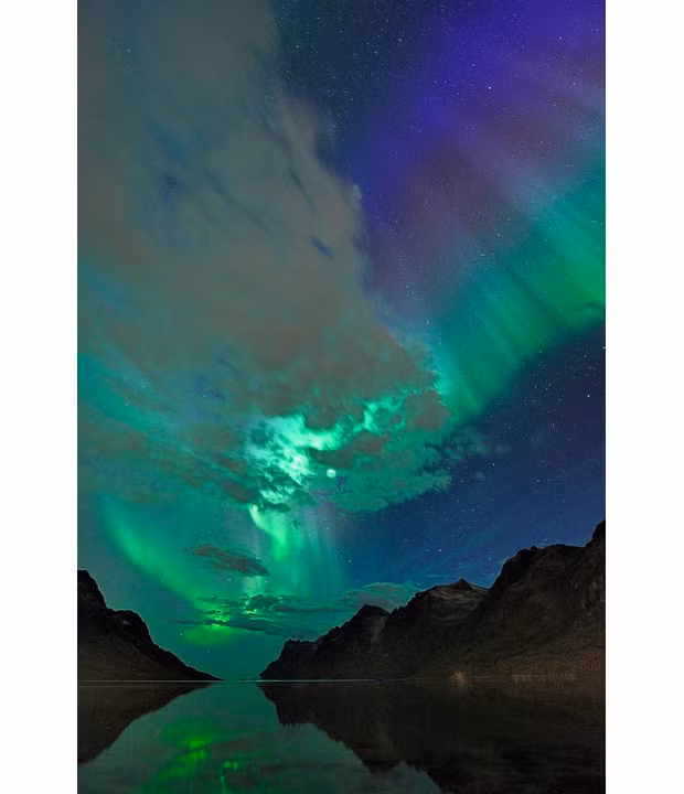This picture of the northern lights - taken by Thilo Bubek - was also shot near Tromso in northern Norway earlier this month