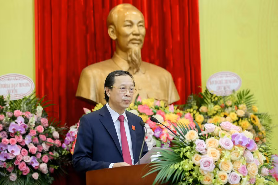 Thứ trưởng Phạm Ngọc Thưởng phát biểu khai mạc Đại hội