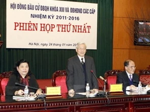 Hội đồng bầu cử đại biểu Quốc hội khóa XIII họp phiên thứ nhất