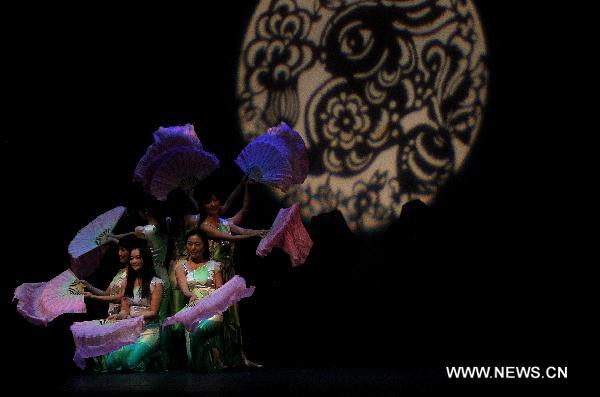 Dancers perfrom during the Chinese New Year Gala called 
