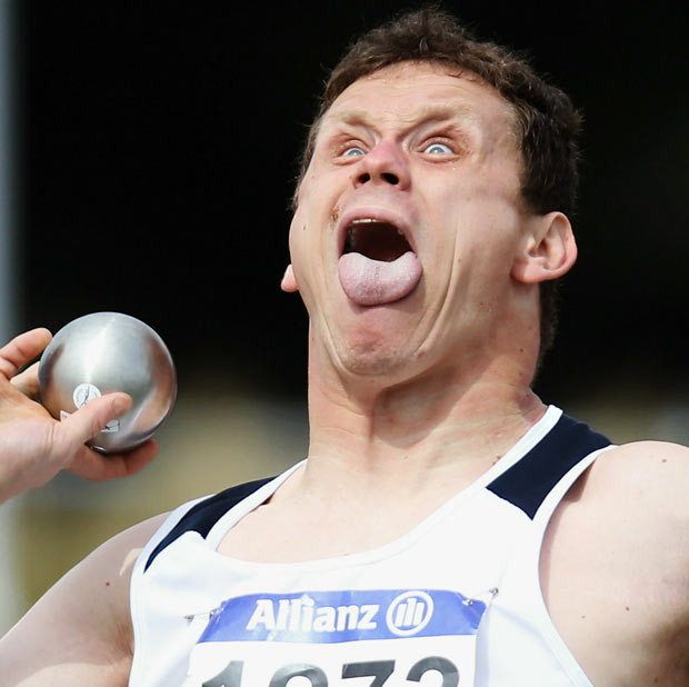 Albin Vidovic of Croatia competes in the Men’s Shot Put F35/36 final during day two of the IPC Athletics Championships at QE II Park in Christchurch, New Zealand