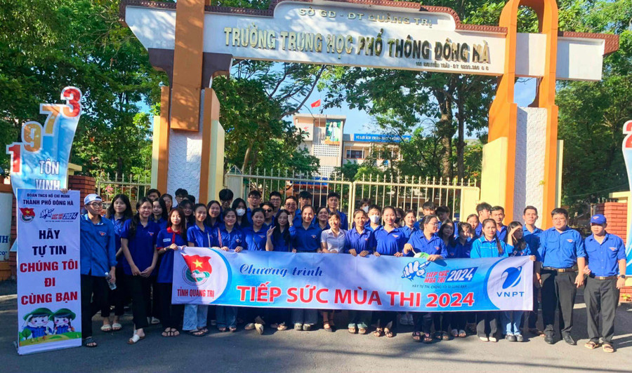 Đồng hành với các thí sinh, tại 26 điểm thi trên địa bàn tỉnh Quảng Trị, các cơ sở Đoàn đã tích cực triển khai các hoạt động “Tiếp sức mùa thi” năm 2024.