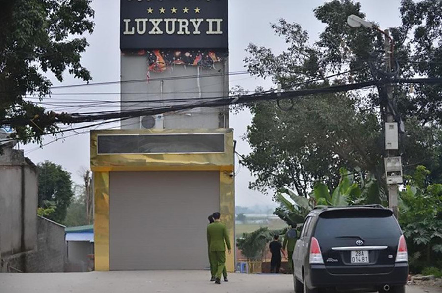 Quán karaoke nơi xảy ra vụ án. Quán karaoke nơi xảy ra vụ án.