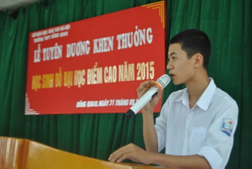 Ngô Minh Huy thủ khoa Học viện Quân y