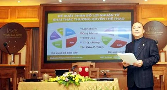 100% lợi nhuận từ bản quyền truyền hình bóng đá sẽ phục vụ sự phát triển của TTVN