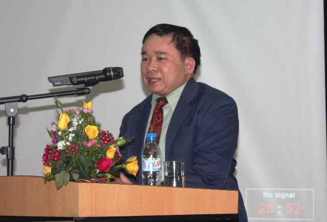 Thứ trưởng Bộ GD&ĐT Bùi Văn Ga phát biểu tại buổi tọa đàm. Ảnh: gdtd.vn