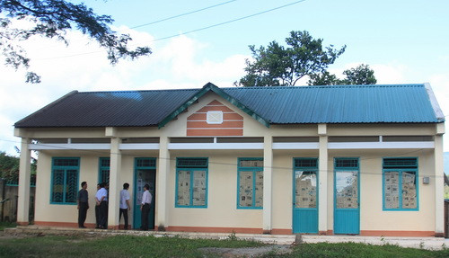 Khu nhà ở công vụ của cô Lương Thị Út và các giáo viên khác trong trường Tiểu học Đắk Tờ Kan. Ảnh, gdtd.vn