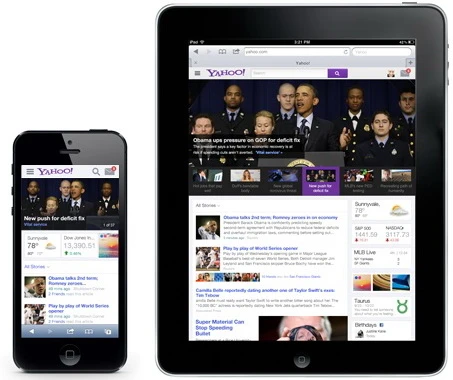 Yahoo cải tiến giao diện website
