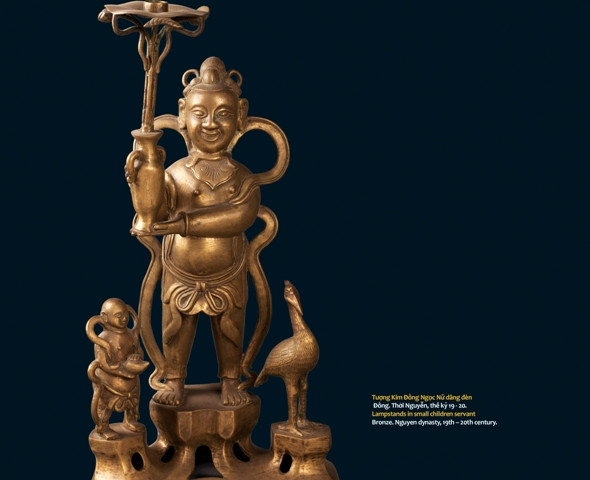 Tượng kim đồng ngọc nữ dân đèn