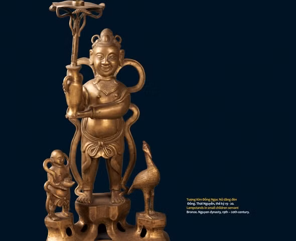 Tượng kim đồng ngọc nữ dân đèn